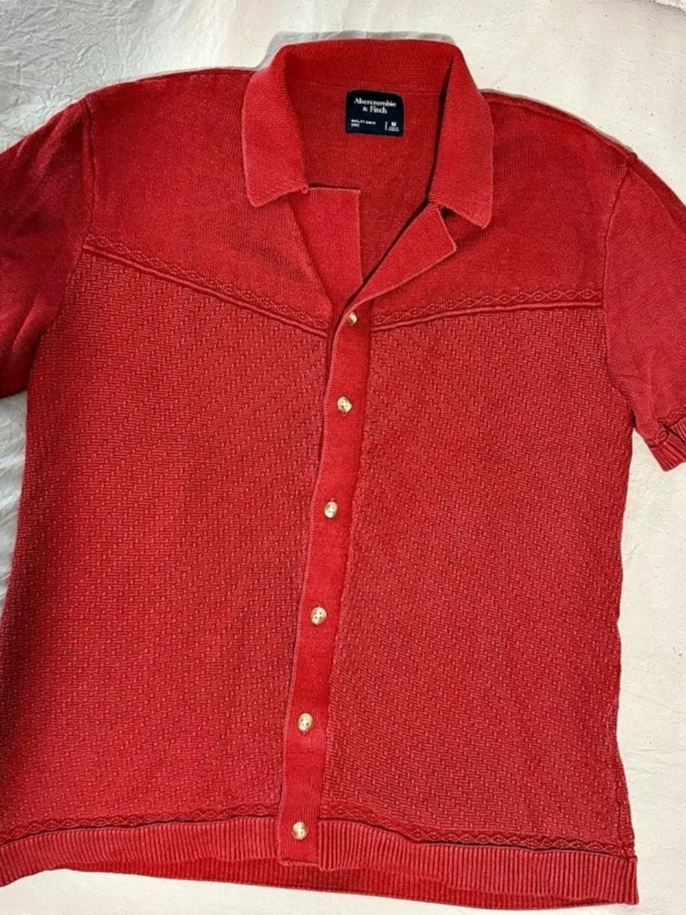 Abercrombie & Fitch Button-Through Sweater Polo